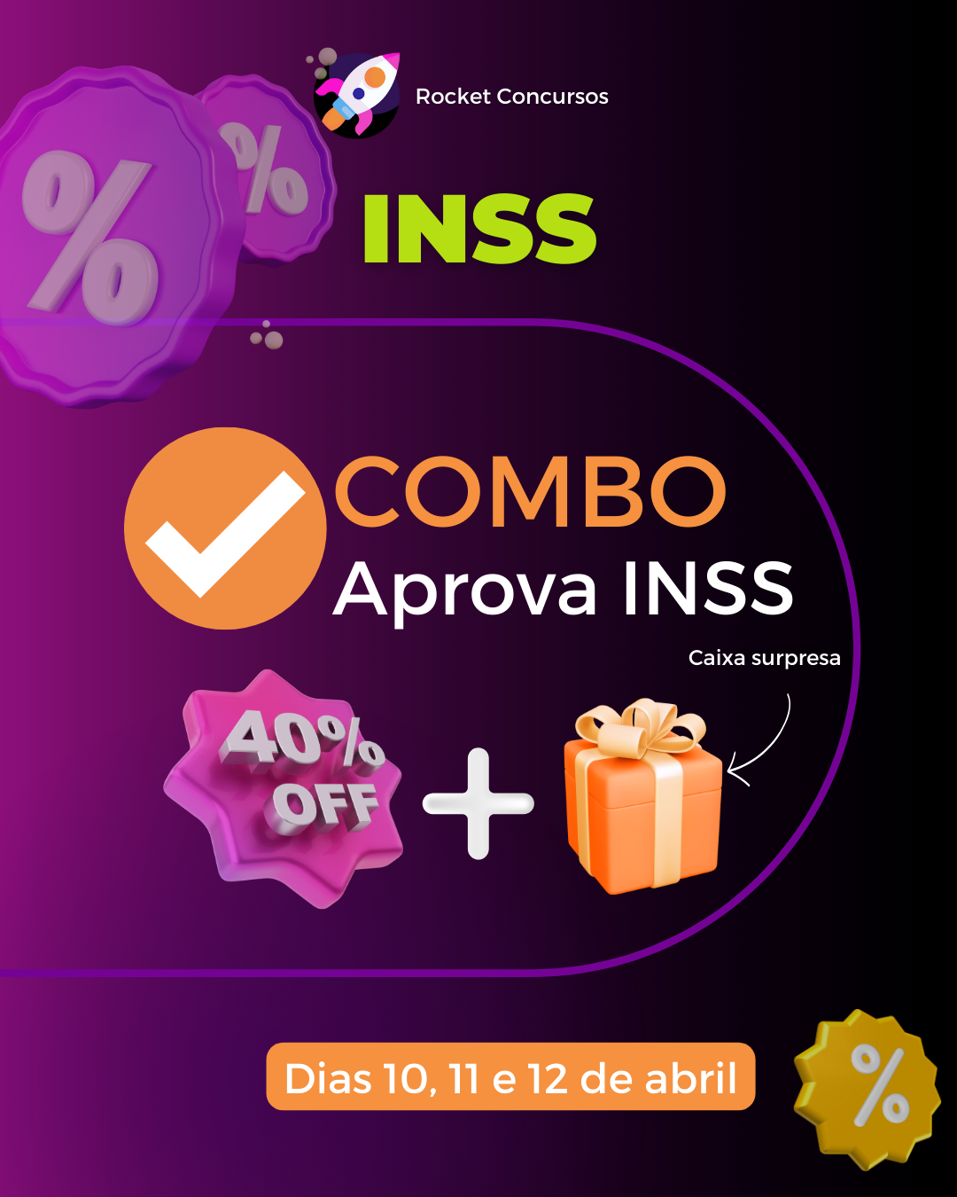 COMBO APROVA INSS 40% de desconto